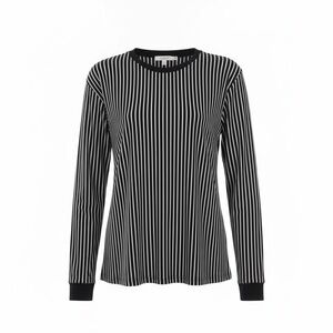 Original Use Womens Striped Black White Shirt Size S Long Sleeve Soft Casual